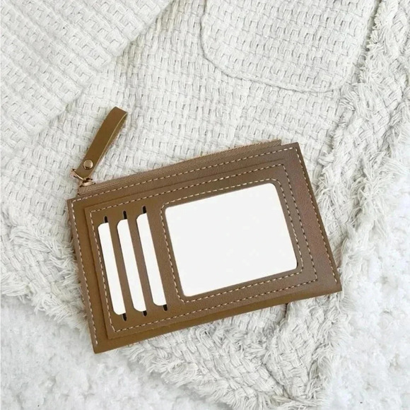 ⚠️Clearance Apricot Brown And White Slim Wallet / Cardholder - Picture 4 of 4